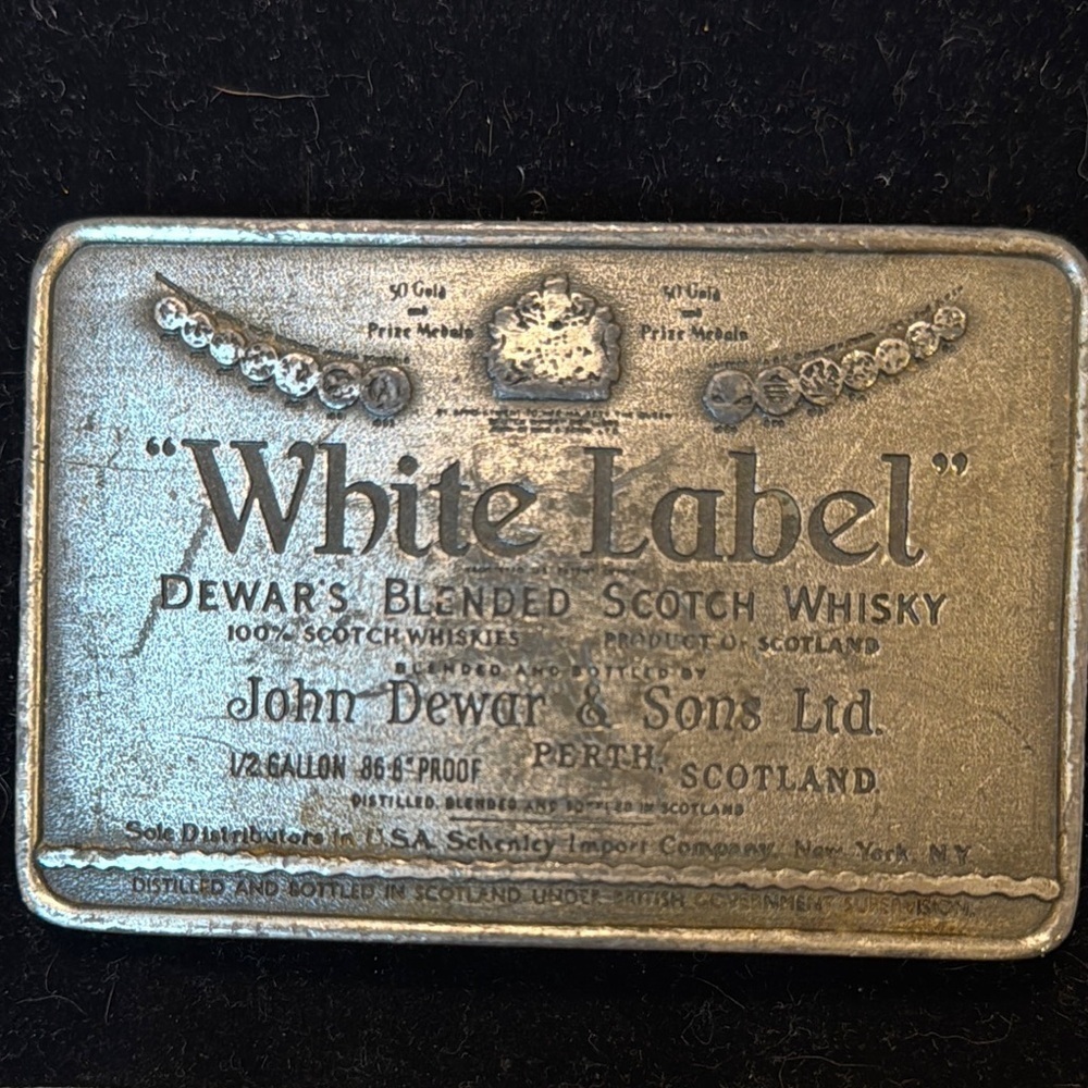 Vintage Dewar's White Label Tin